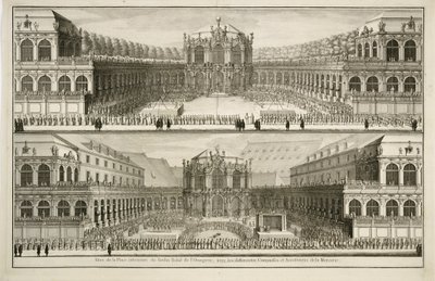 View of the Royal Garden of the Orangery by Johann August Corvinus